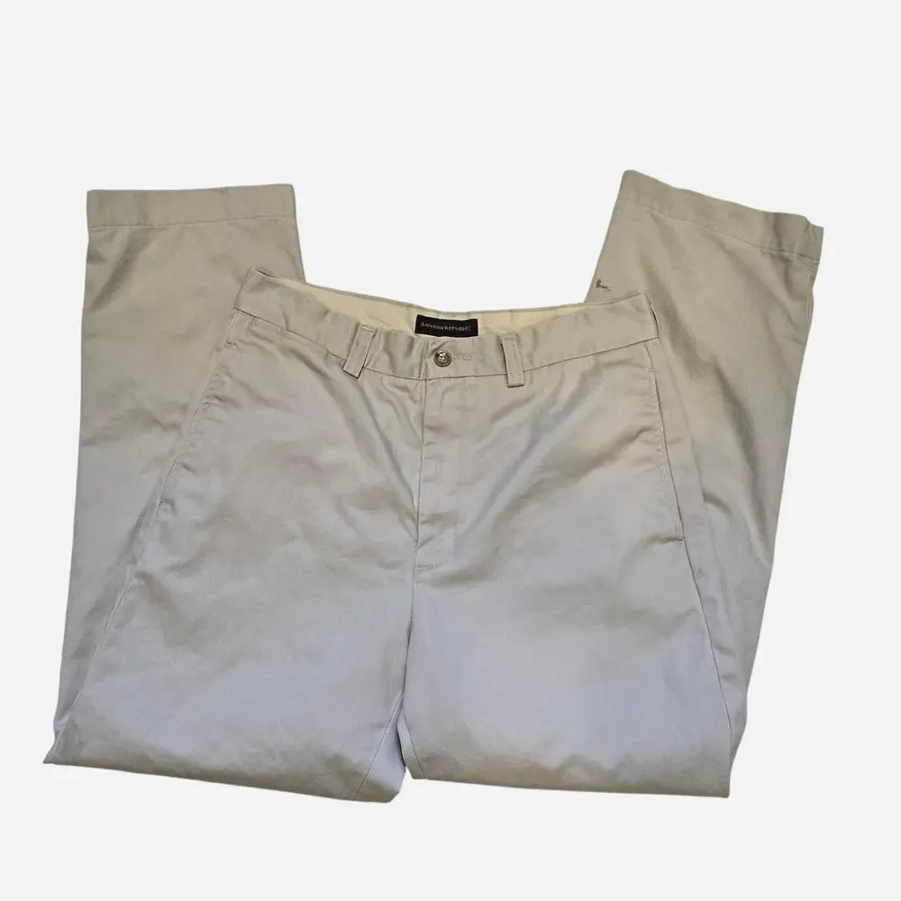 Banana Republic Men's tan cream Trousers